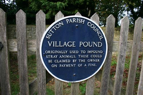 The village pound plaque
