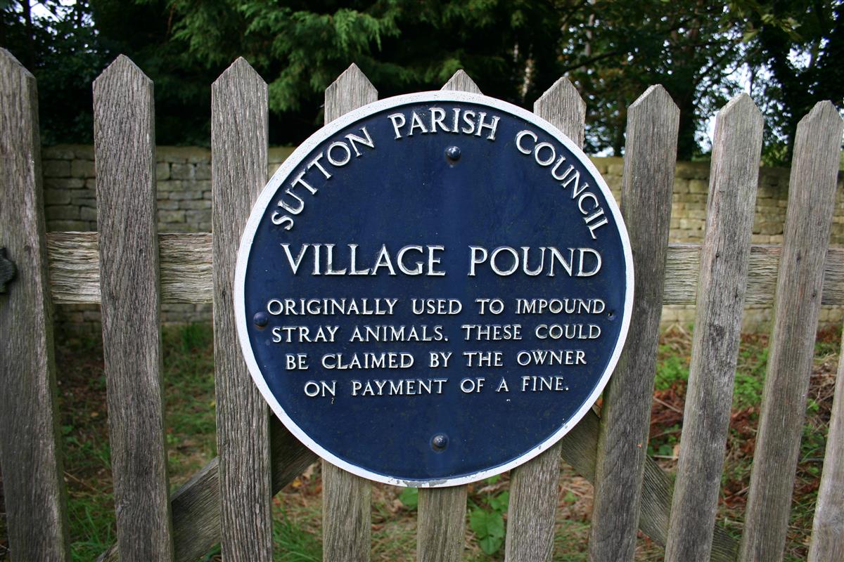 The village pound plaque